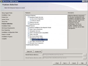 sql analysis installation
